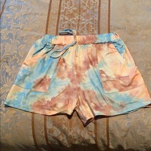 Tie Dye Print Lounge Short